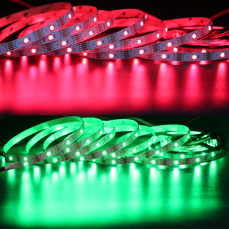 DC12V CS8812 5050SMD RGB, Breakpoint continue 150 LEDs Individually Addressable Digital Strip Lights, Waterproof Dream Color Programmable Flexible LED Ribbon Lights
